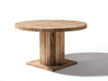 Mesas de jardín de madera 120x120x75 cm - Madera natural - Diseño moderno