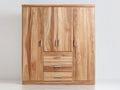 Armarios de madera 220x60x200 cm - Madera natural - Diseño moderno con cuatro puertas y tres cajones